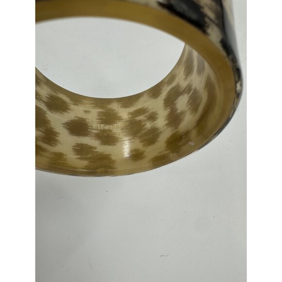 Kate Spade New York Pop Art Ikat Leopard Print Resin Bangle Bracelet - Picture 3 of 6